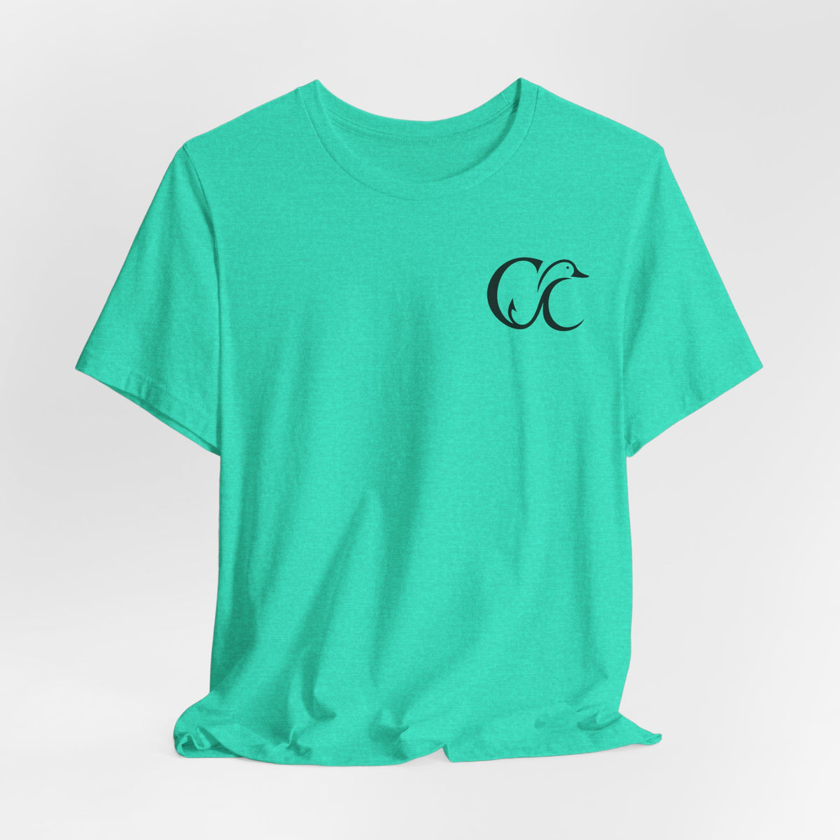 Cupped & Committed Outdoors Tee — Duck Logo Fishing & Waterfowl Shirt
