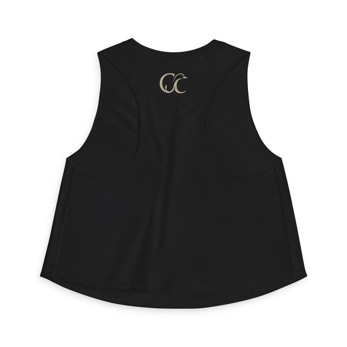 Cupped & Committed Outdoors Women's Crop Tank — Duck Logo Outdoor Fishing & Waterfowl Shirt