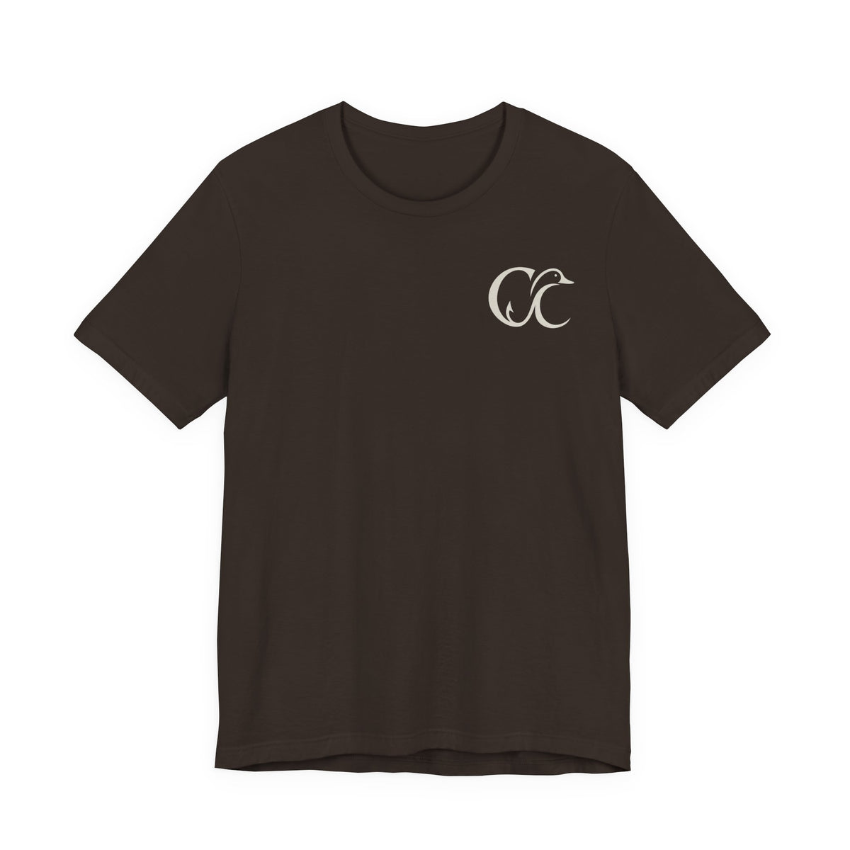 Cupped & Committed Outdoors Tee — Duck Logo Fishing & Waterfowl Shirt