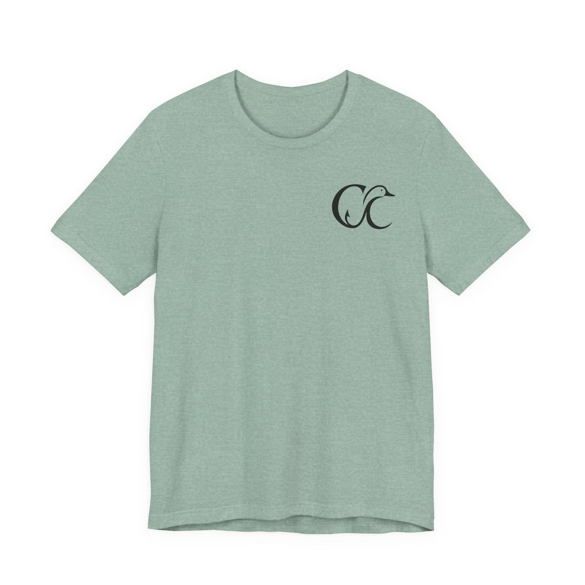 Cupped & Committed Outdoors Tee — Duck Logo Fishing & Waterfowl Shirt