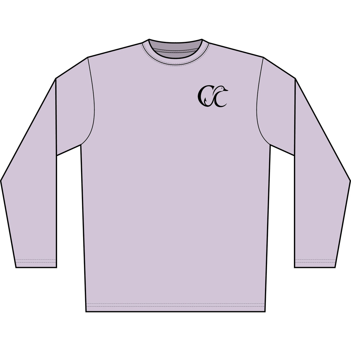 Men's Solar Long Sleeve Shirt — Cupped & Committed Outdoors Logo Performance Tee
