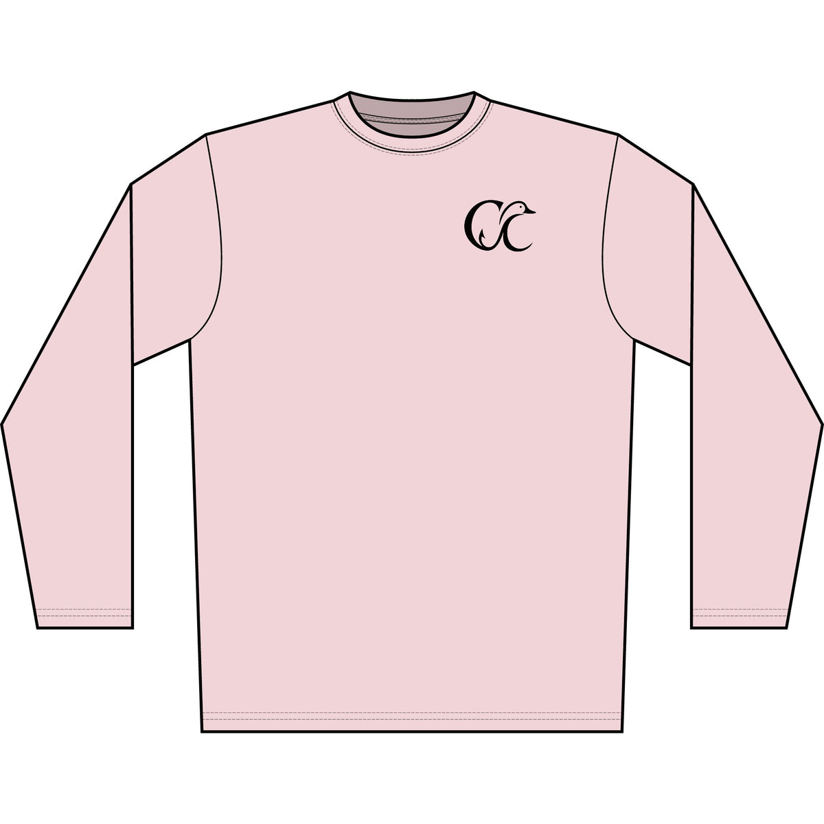 Men's Solar Long Sleeve Shirt — Cupped & Committed Outdoors Logo Performance Tee