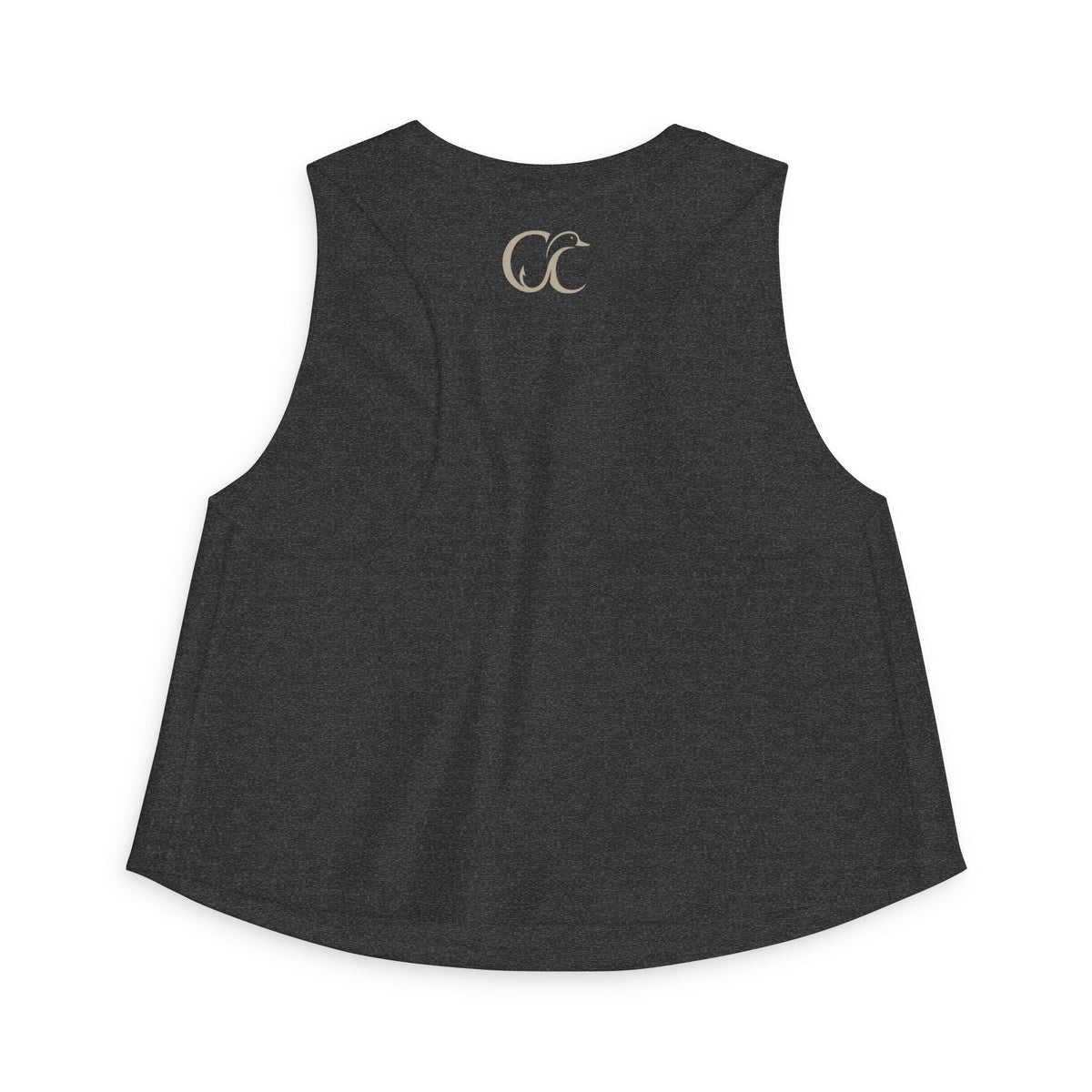 Cupped & Committed Outdoors Women's Crop Tank — Duck Logo Outdoor Fishing & Waterfowl Shirt
