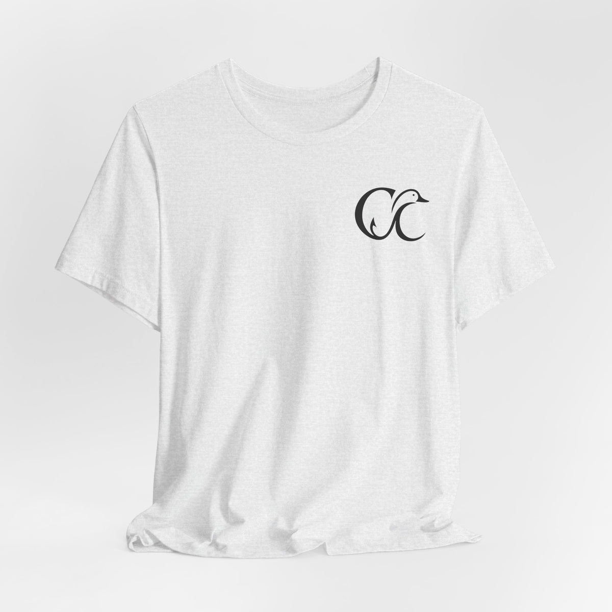 Cupped & Committed Outdoors Tee — Duck Logo Fishing & Waterfowl Shirt