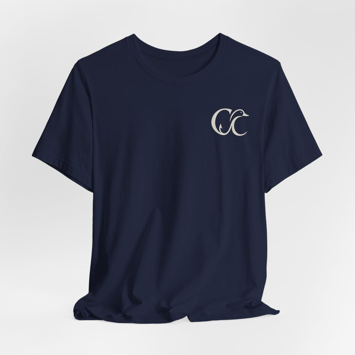 Cupped & Committed Outdoors Tee — Duck Logo Fishing & Waterfowl Shirt