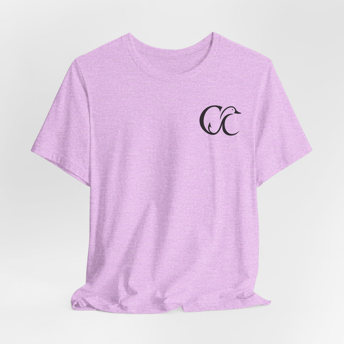 Cupped & Committed Outdoors Tee — Duck Logo Fishing & Waterfowl Shirt