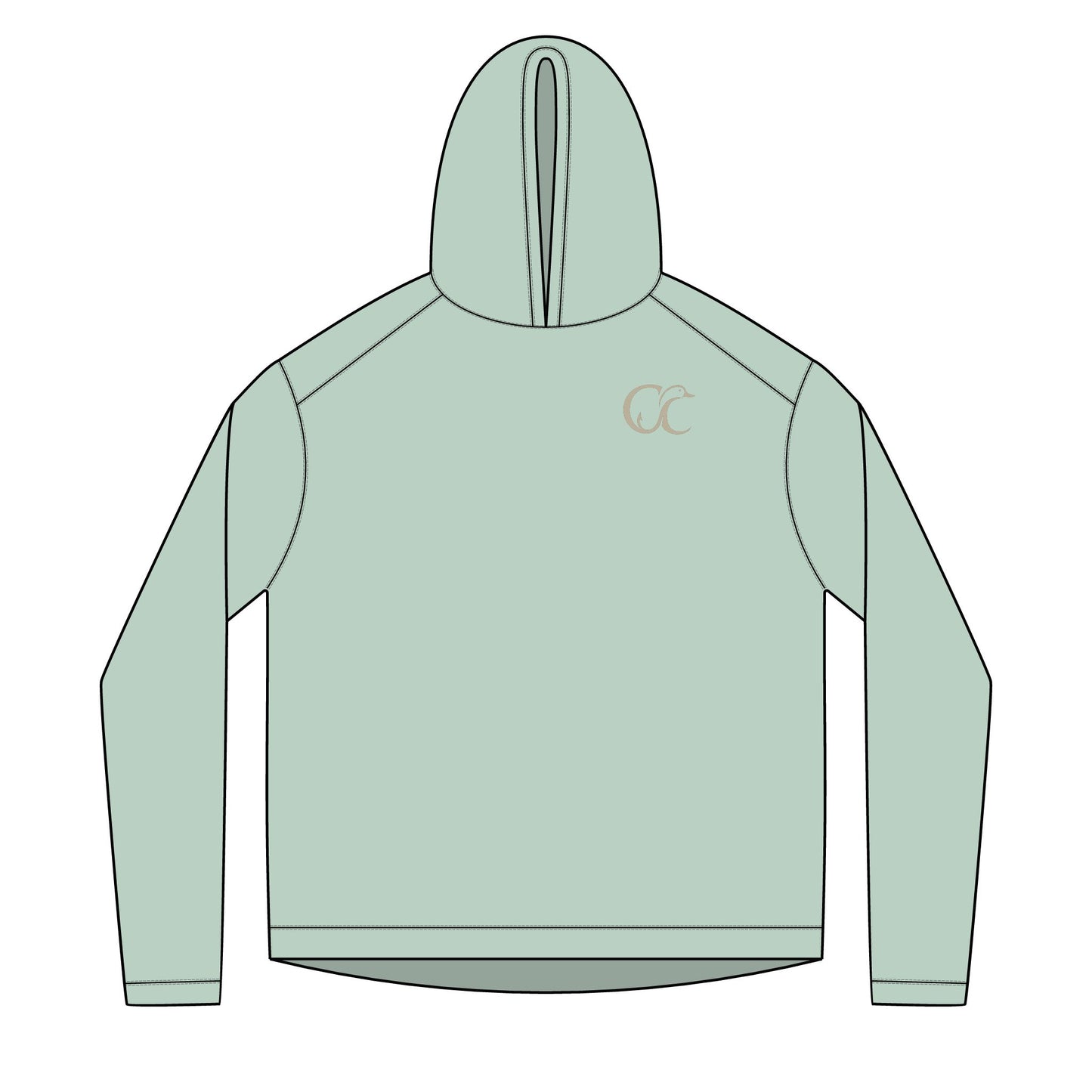 Hoodie — Cupped & Committed Outdoors Solar Fish Logo