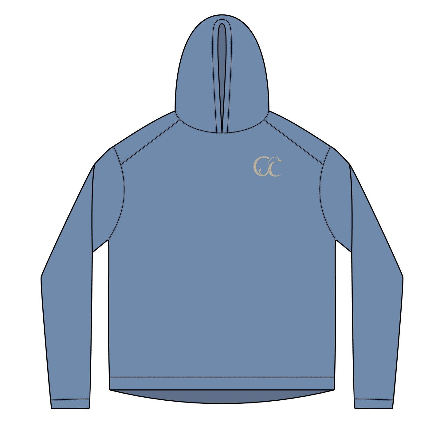 Hoodie — Cupped & Committed Outdoors Solar Fish Logo
