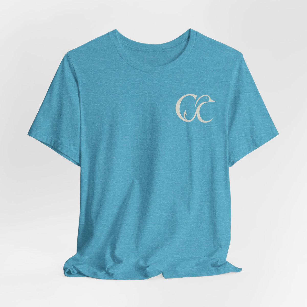 Cupped & Committed Outdoors Tee — Duck Logo Fishing & Waterfowl Shirt