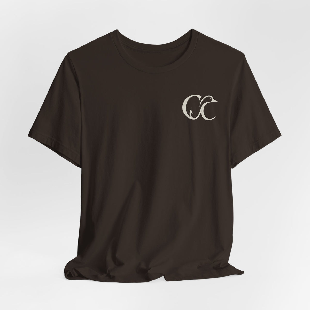Cupped & Committed Outdoors Tee — Duck Logo Fishing & Waterfowl Shirt