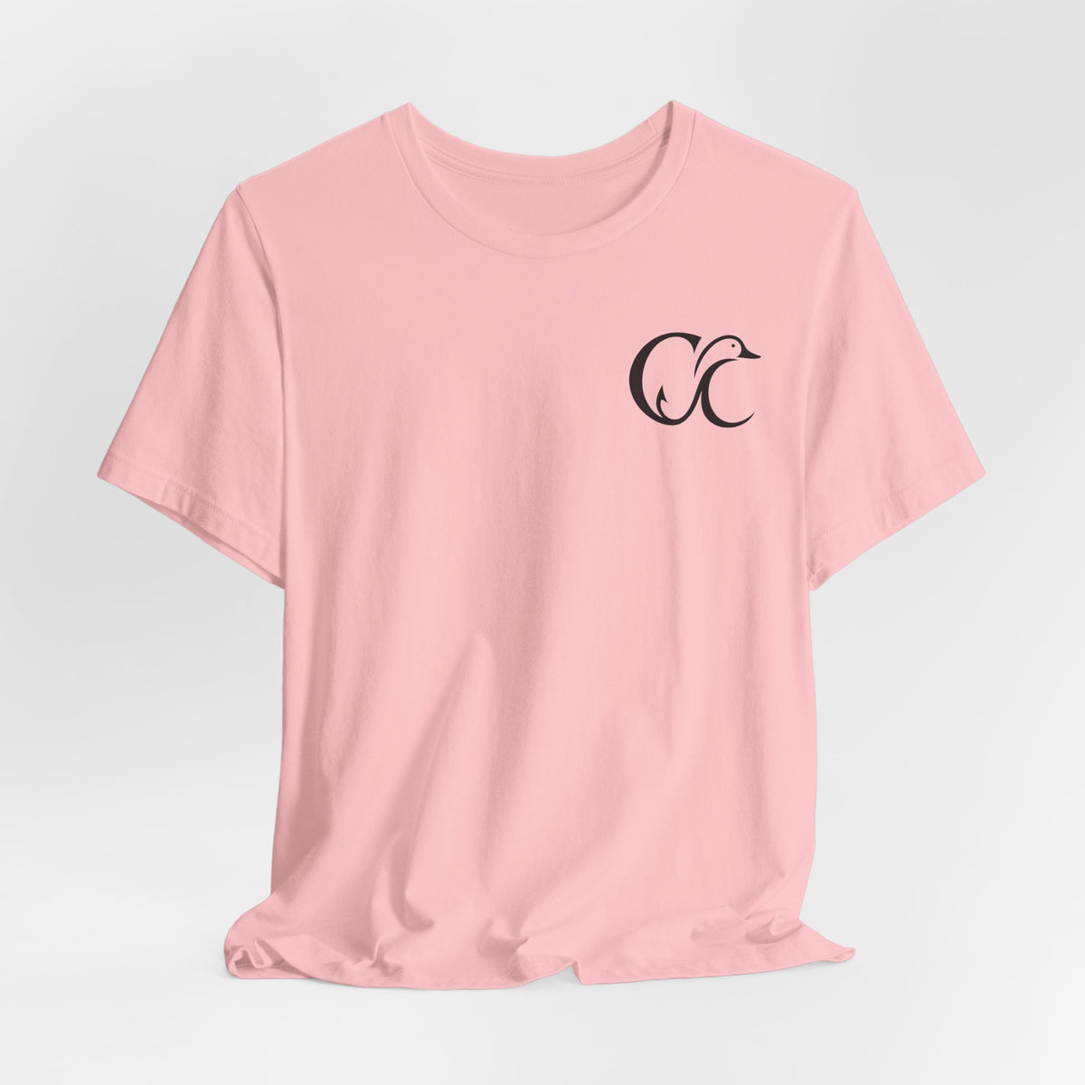 Cupped & Committed Outdoors Tee — Duck Logo Fishing & Waterfowl Shirt