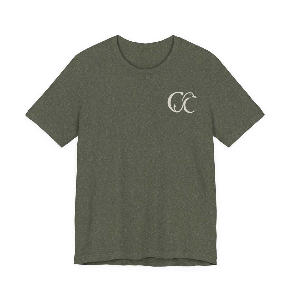 Cupped & Committed Outdoors Tee — Duck Logo Fishing & Waterfowl Shirt