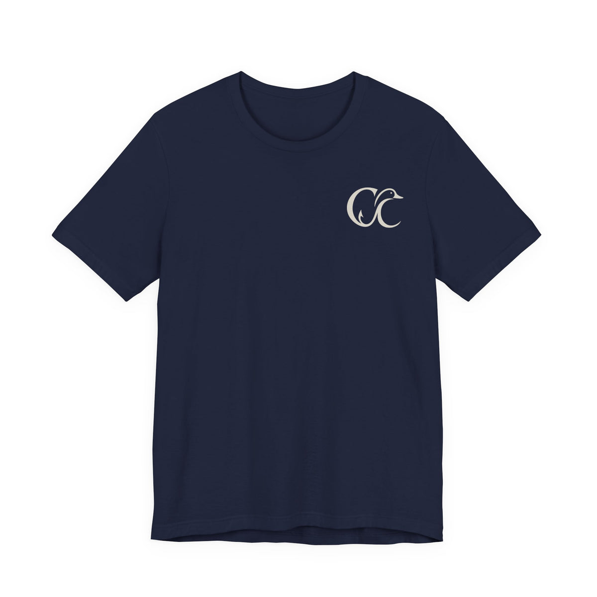 Cupped & Committed Outdoors Tee — Duck Logo Fishing & Waterfowl Shirt
