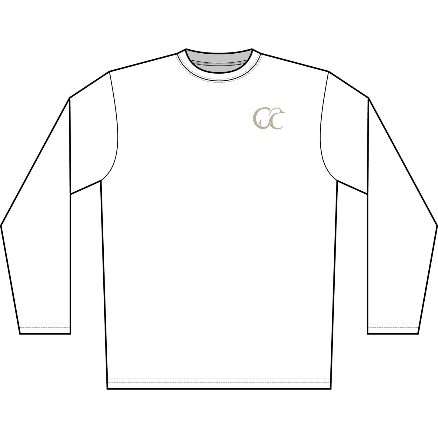 Men's Solar Long Sleeve Shirt — Cupped & Committed Outdoors Logo Performance Tee