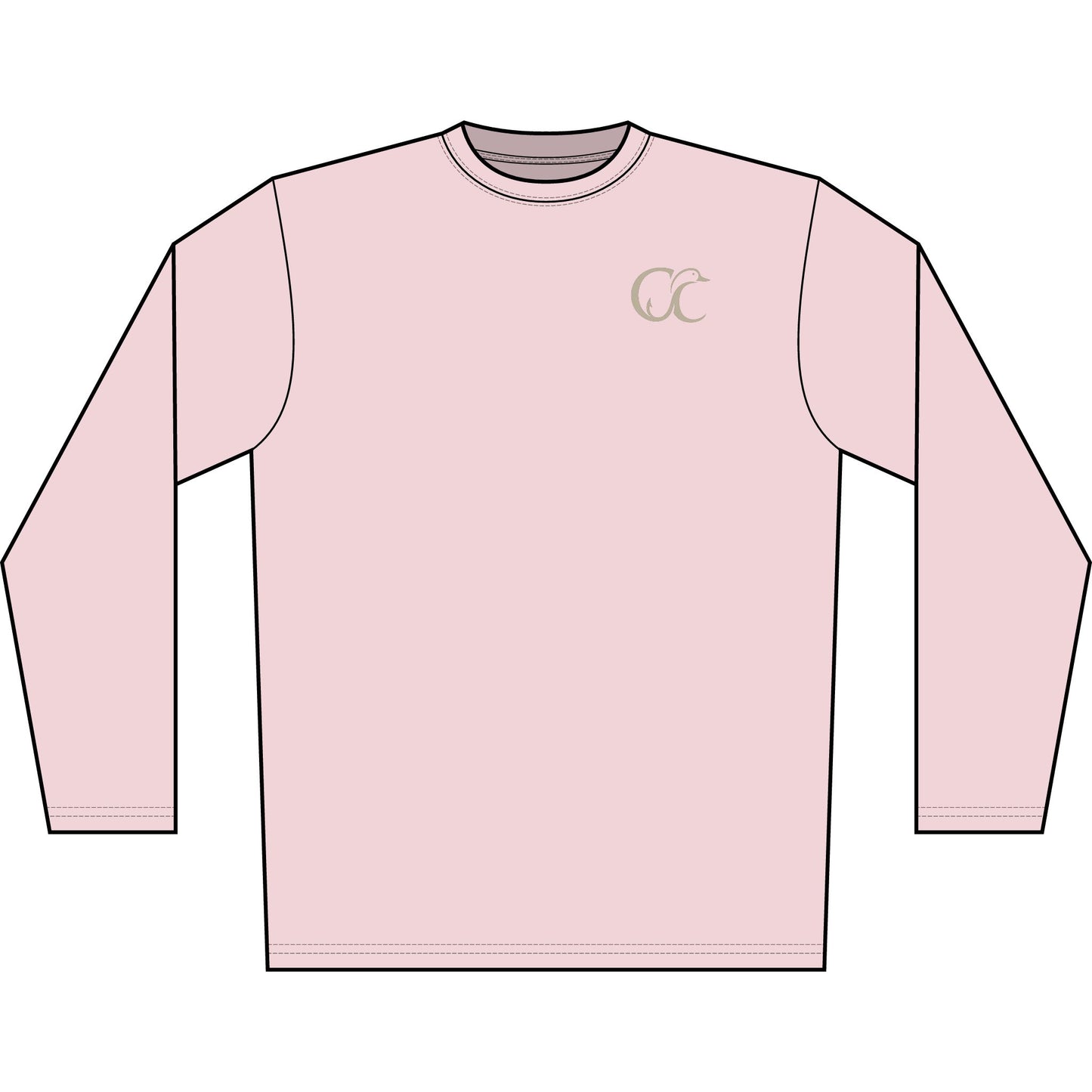 Men's Solar Long Sleeve Shirt — Cupped & Committed Outdoors Logo Performance Tee