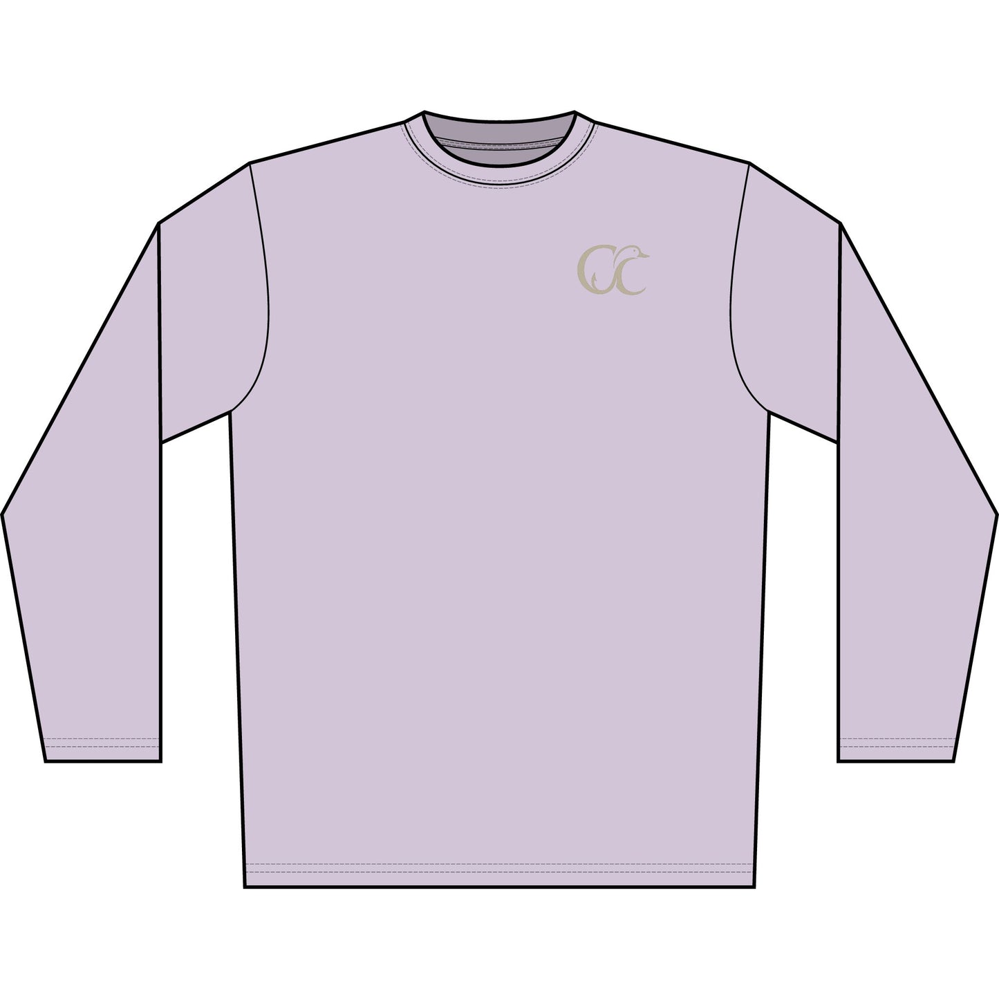 Men's Solar Long Sleeve Shirt — Cupped & Committed Outdoors Logo Performance Tee