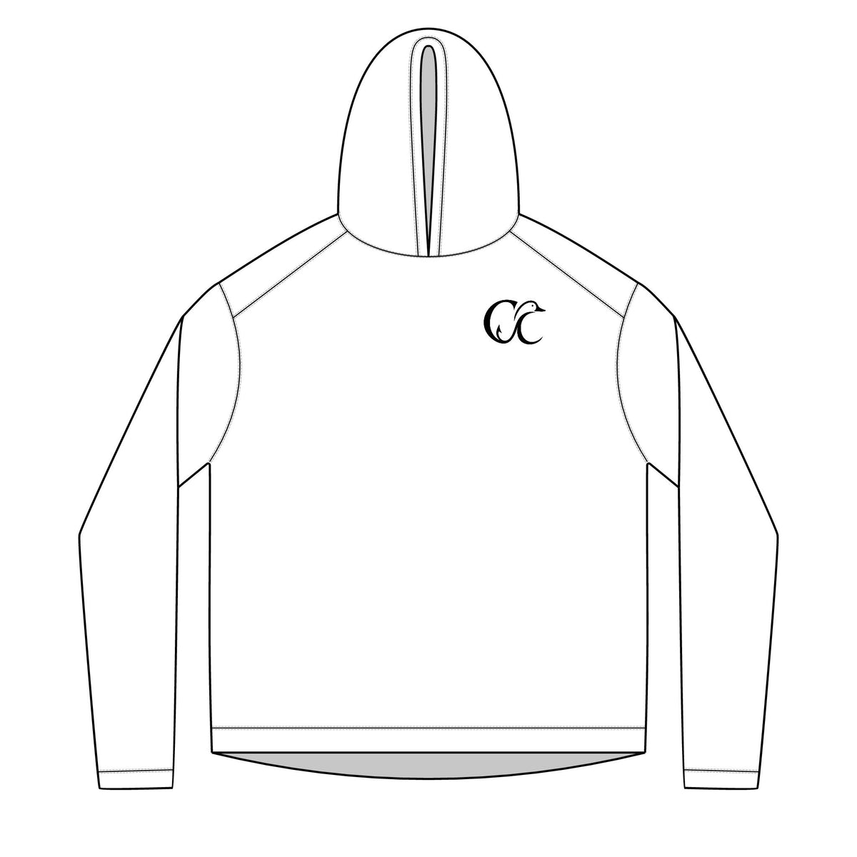 Hoodie — Cupped & Committed Outdoors Solar Fish Logo