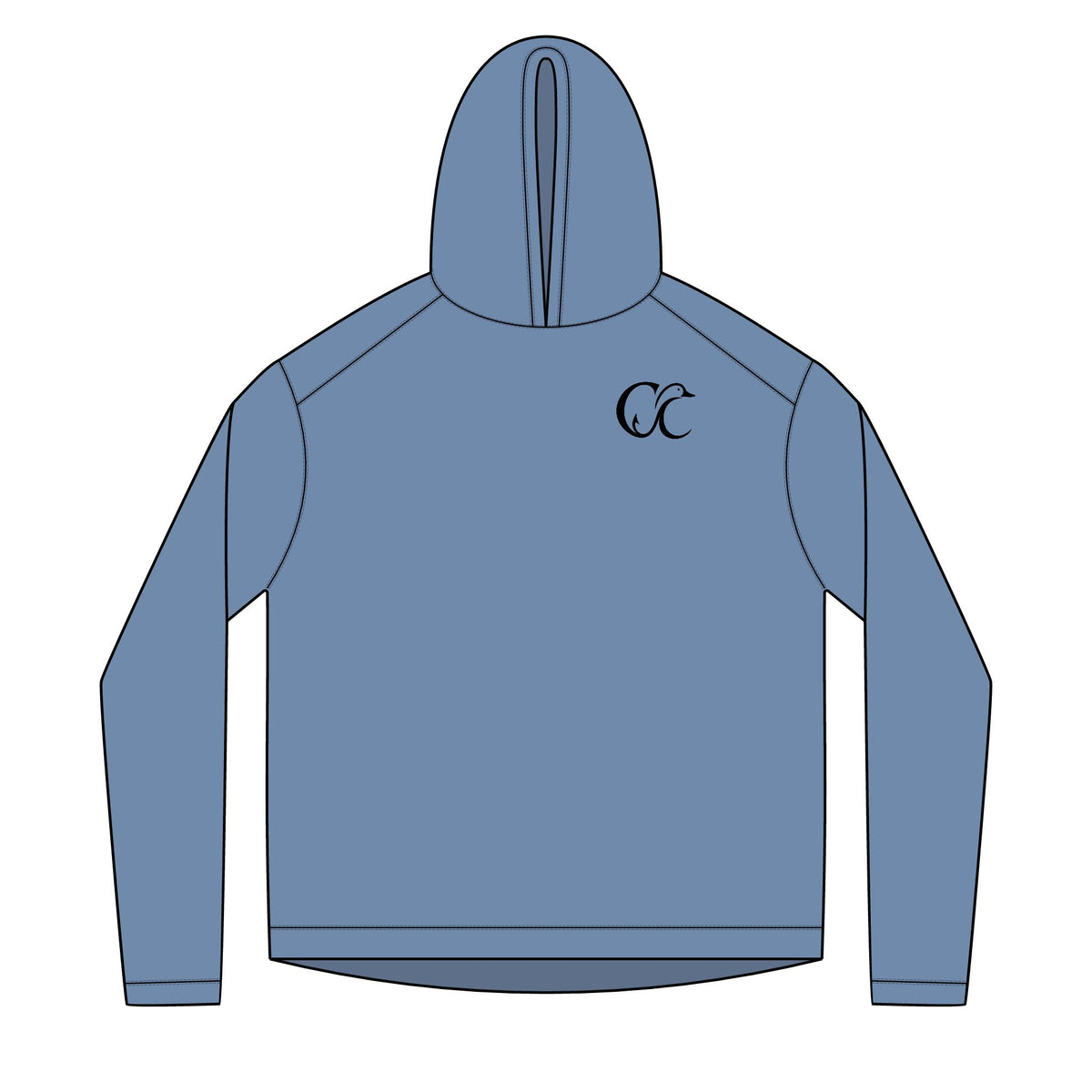 Hoodie — Cupped & Committed Outdoors Solar Fish Logo