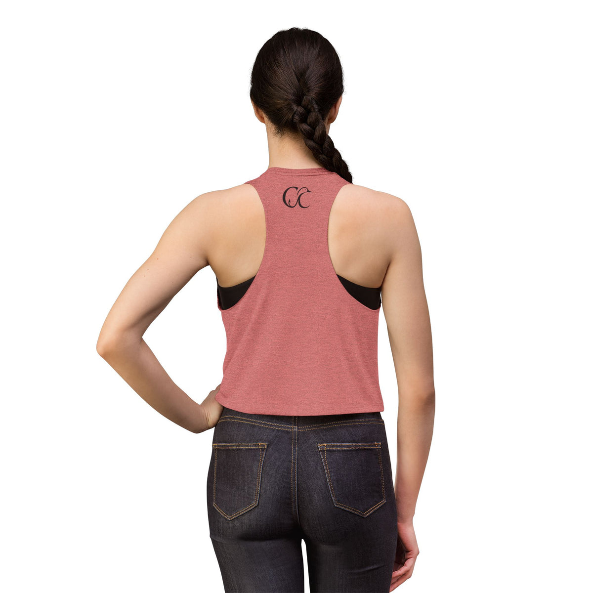 Cupped & Committed Outdoors Women's Crop Tank — Duck Logo Outdoor Fishing & Waterfowl Shirt