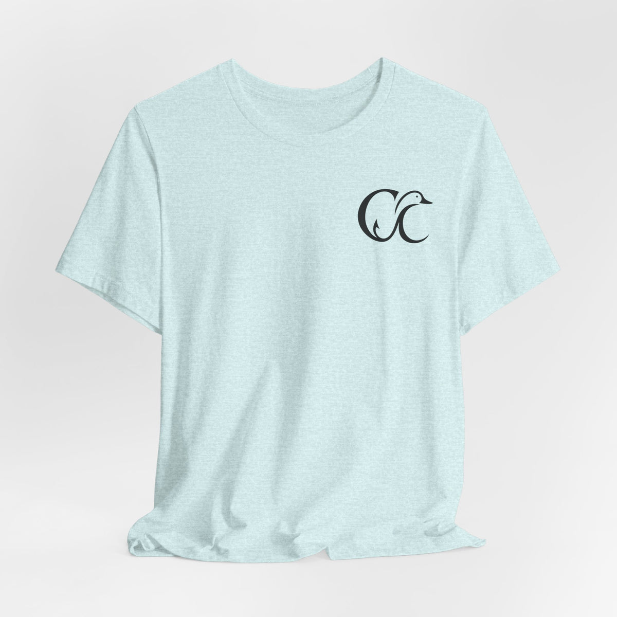 Cupped & Committed Outdoors Tee — Duck Logo Fishing & Waterfowl Shirt