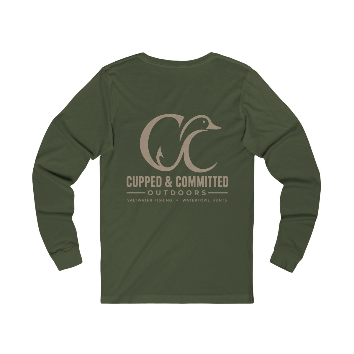 Cupped & Committed Duck Logo Long Sleeve Tee